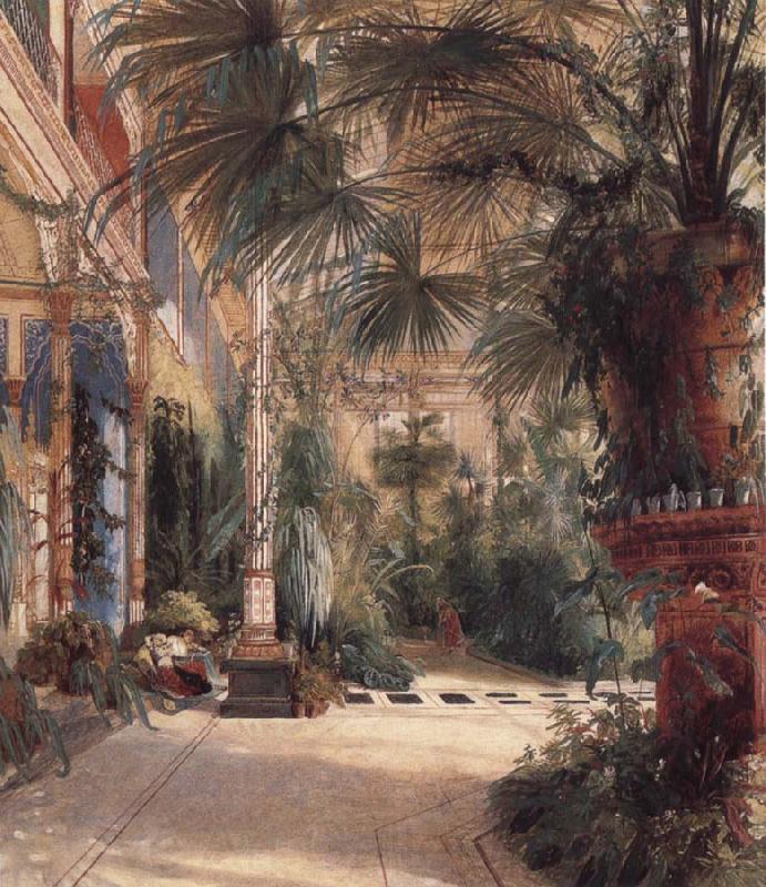 Carl Blechen The Palm House on the Pfaueninel Germany oil painting art